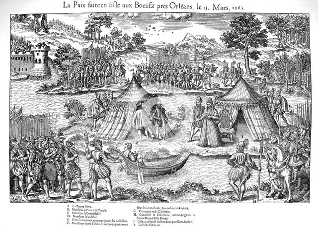 Peace of Amboise ending the first French Religious War, 13 March 1563 (1570). Artist: Jacques Tortorel