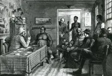 Peace negotiations in Africa,1879. An interview with Oham, Cetawayo's brother. Creator: Unknown