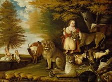 Peaceable Kingdom, ca. 1830-32. Creator: Edward Hicks