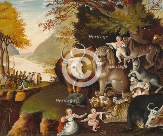 Peaceable Kingdom, c. 1834. Creator: Edward Hicks.