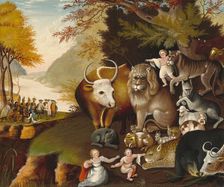 Peaceable Kingdom, c. 1834. Creator: Edward Hicks