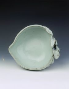 Peach shaped water dropper, Yongzheng period, Qing dynasty, China, 1723-1735. Creator: Unknown