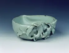 Peach shaped water dropper, Yongzheng period, Qing dynasty, China, 1723-1735. Creator: Unknown