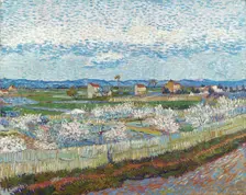 Peach Trees in Blossom, 1889. Creator: Gogh, Vincent, van (1853-1890)