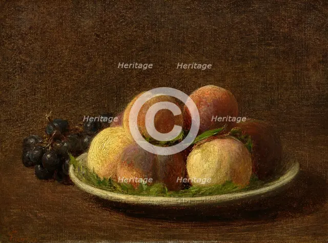 Peaches And Grapes, 1894. Creator: Henri Fantin-Latour.