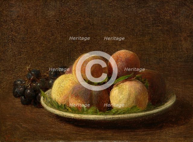 Peaches And Grapes, 1894. Creator: Henri Fantin-Latour.