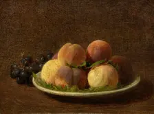 Peaches And Grapes, 1894. Creator: Henri Fantin-Latour