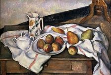 Peaches and Pears 1890-1894. Artist: Paul Cezanne