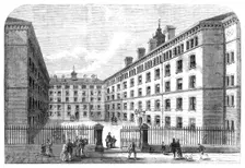 Peabody-Square, Westminster, for the dwellings of the poor, 1869. Creator: Unknown