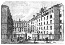 Peabody-Square, Westminster, for the dwellings of the poor, 1869. Creator: Unknown