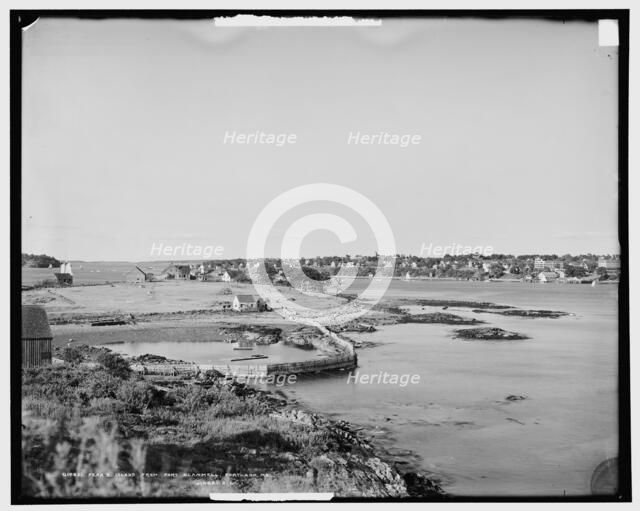 Peak's i.e. Peaks Island from Fort Scammell, Portland, Me., c1905. Creator: Unknown.