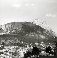 Peaks of the Gruppo del Sorapiss above Cortina, Dolomites, Italy, c1955. Creator: Arthur Charles Kirby Ware