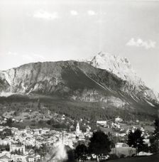 Peaks of the Gruppo del Sorapiss above Cortina, Dolomites, Italy, c1955. Creator: Arthur Charles Kirby Ware