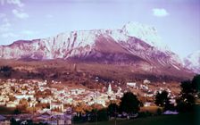 Peaks of the Gruppo del Sorapiss above Cortina, Dolomites, Italy, c1955. Creator: Arthur Charles Kirby Ware