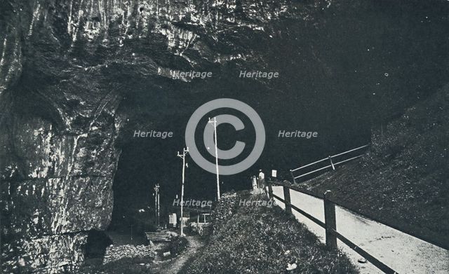 'Peak Cavern', 1910. Artist: Photochrom Co Ltd of London.