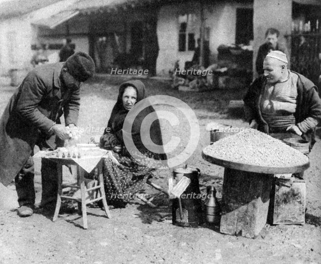 Peanut and scent pedlars, Sofia, Bulgaria, c1923. Artist: Unknown