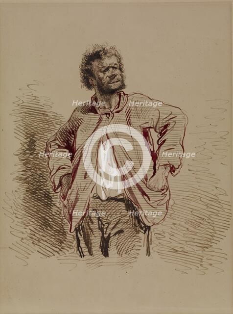 Peasant, 1852-1866. Creator: Paul Gavarni.