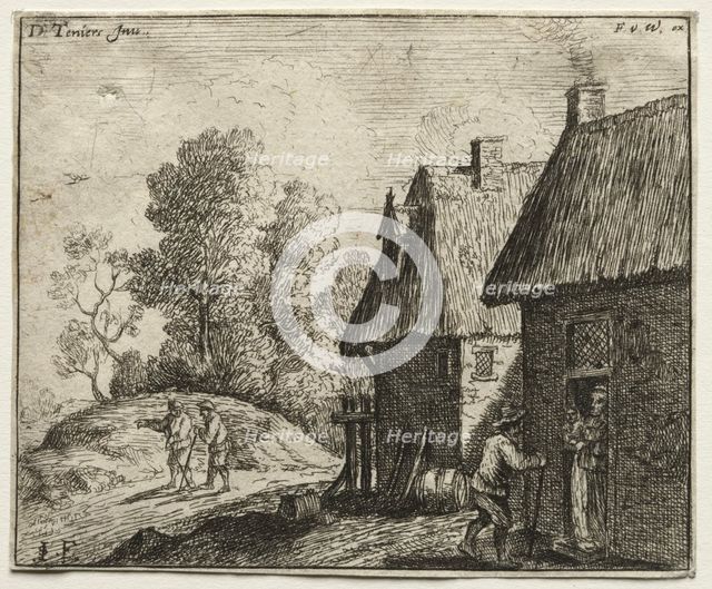 Peasant Talking to a Woman. Creator: David Teniers (Flemish, 1610-1690).