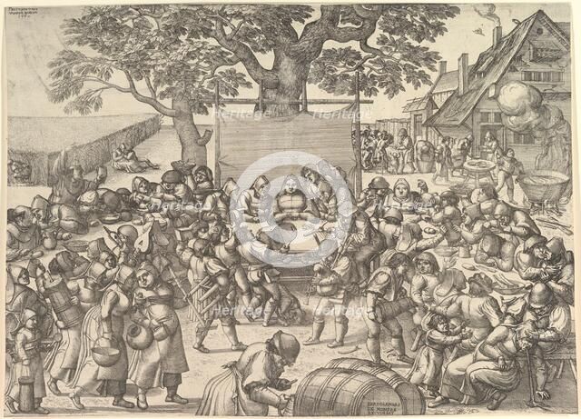 Peasant Wedding, 1560. Creator: Peeter van der Borcht.