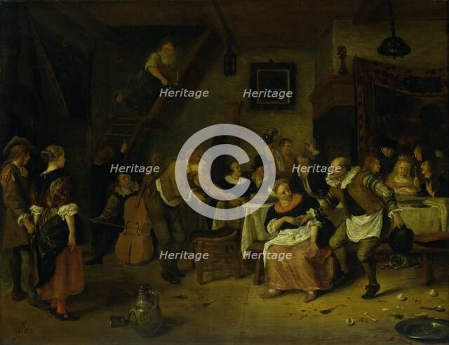 Peasant wedding, 1672. Creator: Jan Steen.