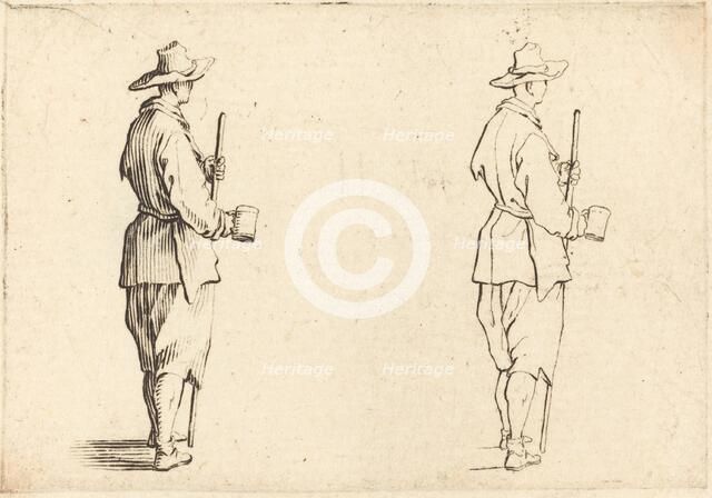 Peasant with a Cup, c. 1617. Creator: Jacques Callot.