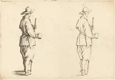 Peasant with a Cup, c. 1617. Creator: Jacques Callot