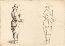 Peasant with a Cup, c. 1617. Creator: Jacques Callot