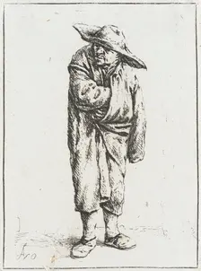 Peasant with His Hand in His Cloak, c1638. Creator: Adriaen van Ostade