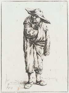 Peasant with His Hand in His Cloak, c1638. Creator: Adriaen van Ostade