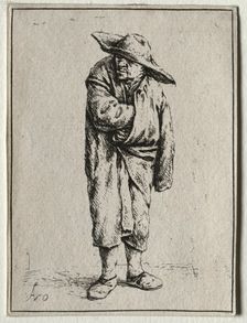 Peasant with his hand in his cloak. Creator: Adriaen van Ostade (Dutch, 1610-1684)