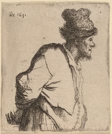 Peasant with His Hands behind His Back, 1631. Creator: Rembrandt Harmensz van Rijn