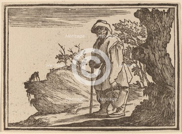 Peasant with Sack, 1621. Creator: Edouard Eckman.