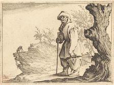 Peasant with Sack, c. 1617. Creator: Jacques Callot