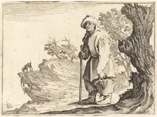 Peasant with Sack, c. 1622. Creator: Jacques Callot