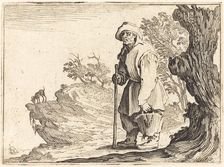 Peasant with Sack, c. 1622. Creator: Jacques Callot