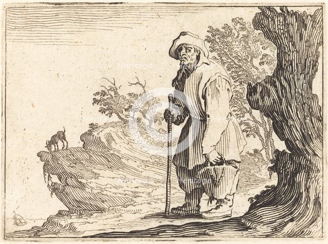 Peasant with Sack, c. 1622. Creator: Jacques Callot.