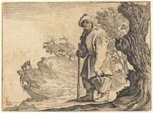 Peasant with Sack, c. 1622. Creator: Jacques Callot