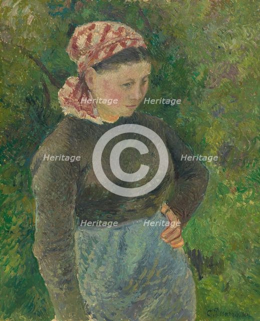 Peasant Woman, 1880. Creator: Camille Pissarro.