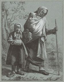 Peasant Woman with Two Children, 1764. Creator: Francesco Londonio