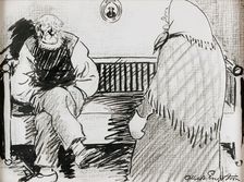 Peasant woman and peasant, (c1900s). Creator: Albert Engstrom