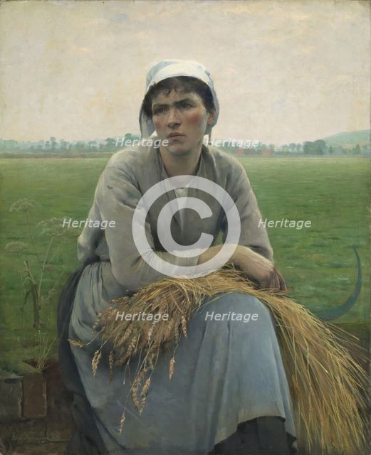 Peasant Woman from Normandy, 1889. Creator: Asta Norregaard.