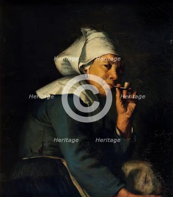 Peasant woman from Brittany, c1886. Creator: Hans Christian Koefoed.