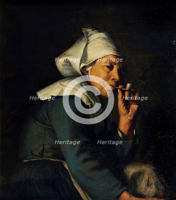 Peasant woman from Brittany, c1886. Creator: Hans Christian Koefoed.