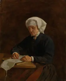 Peasant Woman from Vikoy, 1873. Creator: Adolph Tidemand