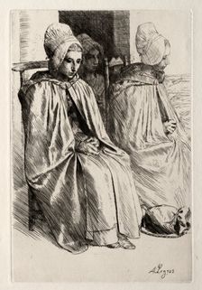 Peasant Woman in the Neighborhood of Boulogne. Creator: Alphonse Legros (French, 1837-1911)