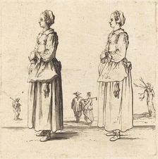 Peasant Woman, in Profile, Facing Left, 1617 and 1621. Creator: Jacques Callot