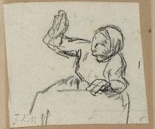 Peasant Woman, n.d. Creator: Jean Francois Millet