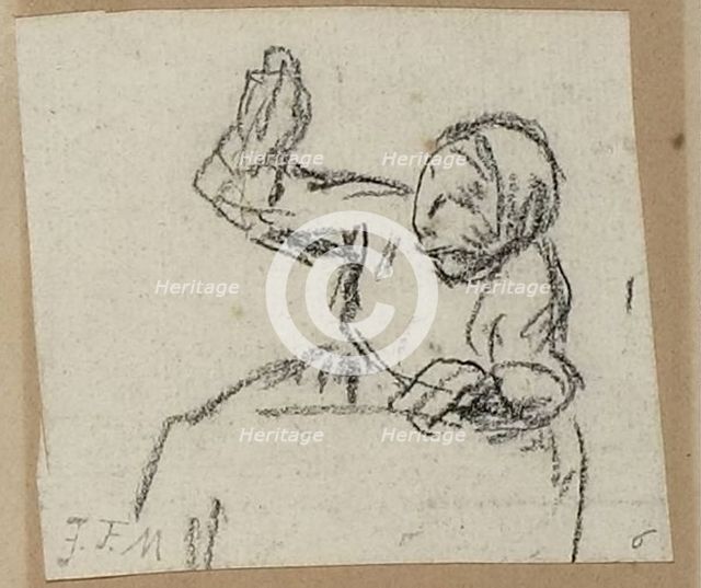 Peasant Woman, n.d. Creator: Jean Francois Millet.