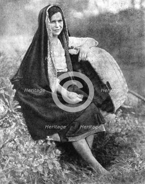 Peasant woman, northern Portugal, 1936.Artist: O Bobone