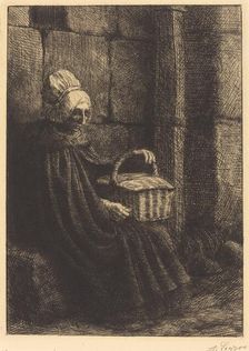 Peasant Woman of Boulogne (Paysanne des environs de Boulogne dite La femme au panier). Creator: Alphonse Legros